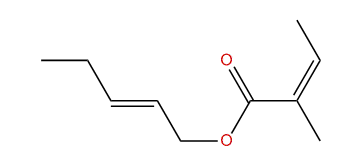 (E)-2-Pentenyl (Z)-2-methyl-2-butenoate